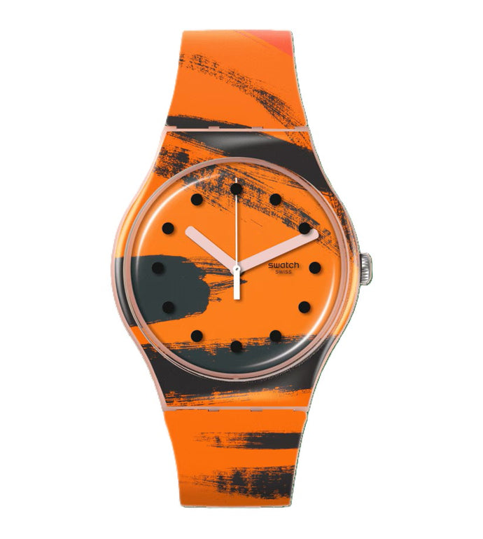 Barns-Graham's Orange and Red on Pink