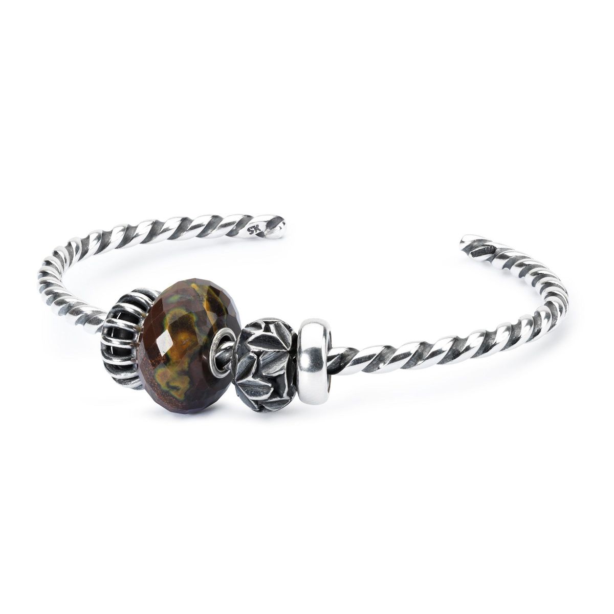 Trollbeads Twisted Silver Bangle TAGBA-00006