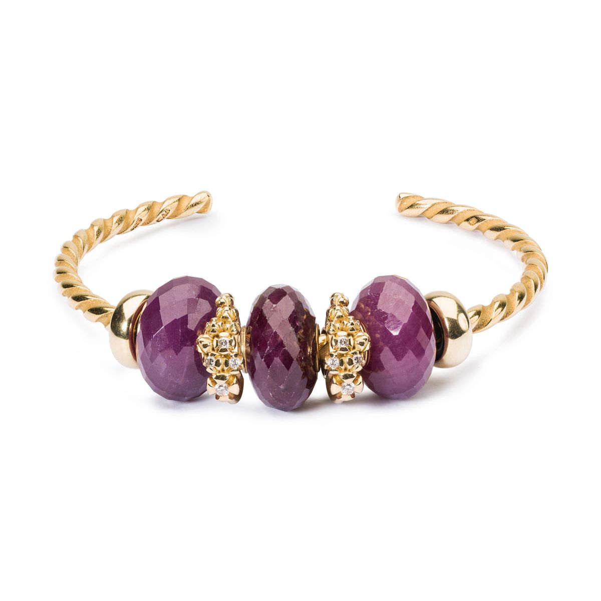 Trollbeads Twisted Gold Bangle TGPBA-00006