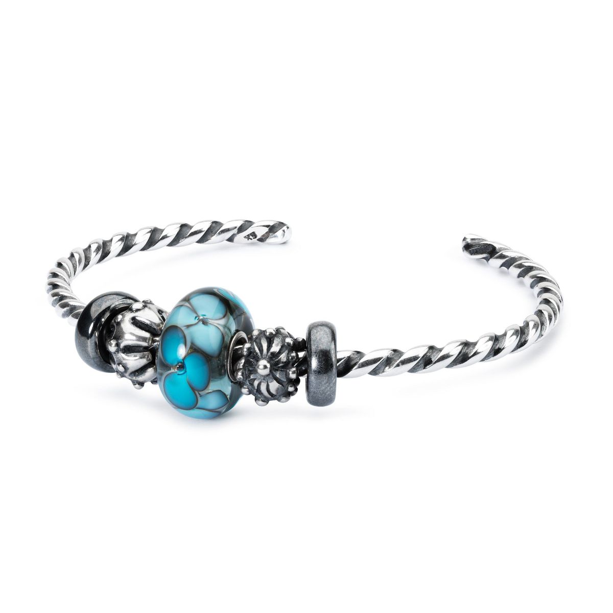 Trollbeads Twisted Silver Bangle TAGBA-00006