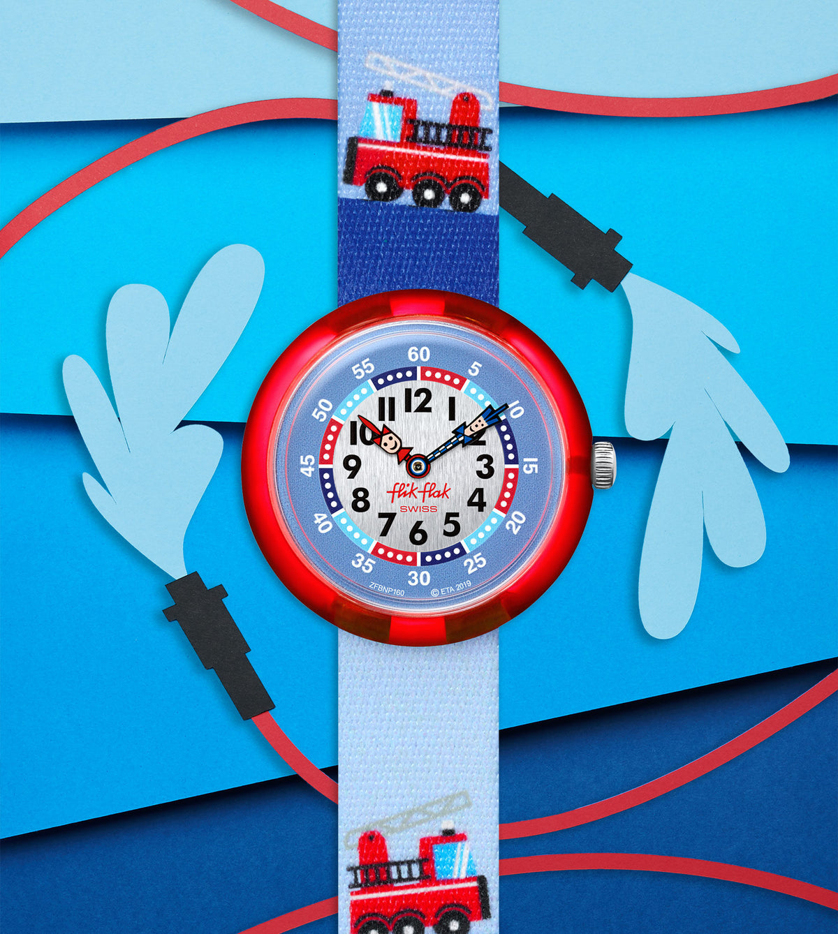 Swatch Flik Flak Fire Truck FBNP160