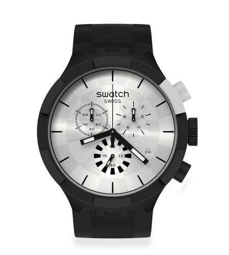 Swatch Chequered Silver SB02B404