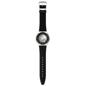 Swatch Monthly Drops Black Skeleton Watch