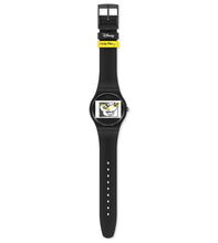 Swatch Mickey Blanc Sur Noir SUOZ337