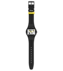 Swatch Mickey Blanc Sur Noir SUOZ337