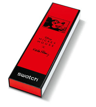 Swatch Mickey Blanc Sur Noir SUOZ337