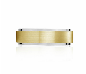 Matte & Shiny Steel Ring 7mm
