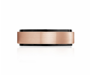 Matte & Shiny Steel Ring 7mm