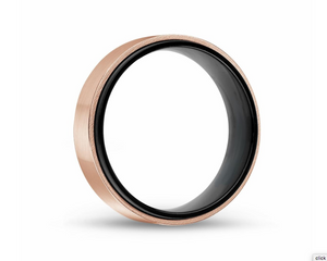 Matte & Shiny Steel Ring 7mm