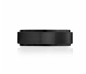 Matte & Shiny Steel Ring 7mm