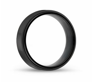 Matte & Shiny Steel Ring 7mm
