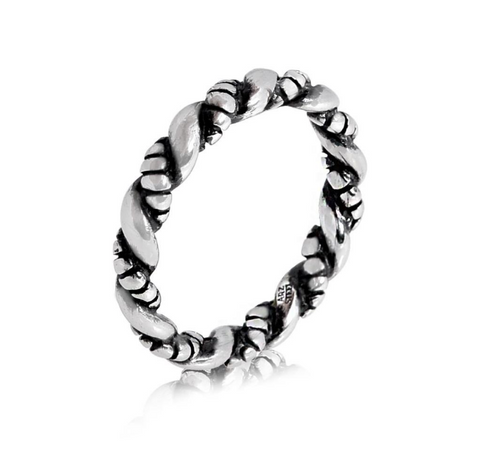 Stainless Steel Twisted Ring