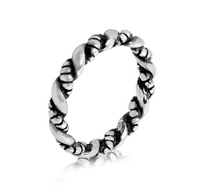 Stainless Steel Twisted Ring