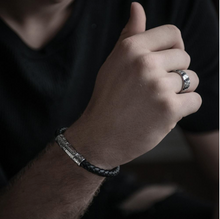 ARZ Steel Black Stone Ring AS-R64