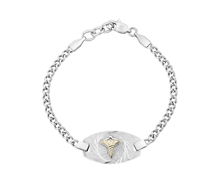 Bracelet Médical Figaro 7.5'' - Argent