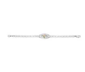 Flat Marina Link Medical ID Bracelet 7.5"