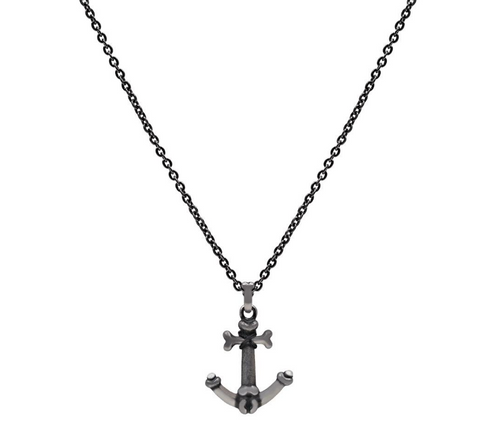 ARZ Steel Bones Anchor Pendant W/ 28