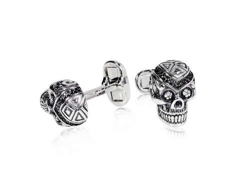 Steel Skull Head Cufflinks