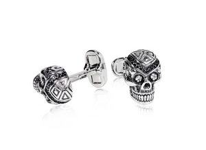 Steel Skull Head Cufflinks