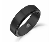 Matte & Shiny Steel Ring 7mm