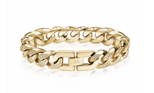 Bracelet à Maillons Cubains - Pierres 14 mm