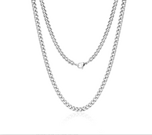 Curb Link Choker Necklace 14"+1" - 4mm