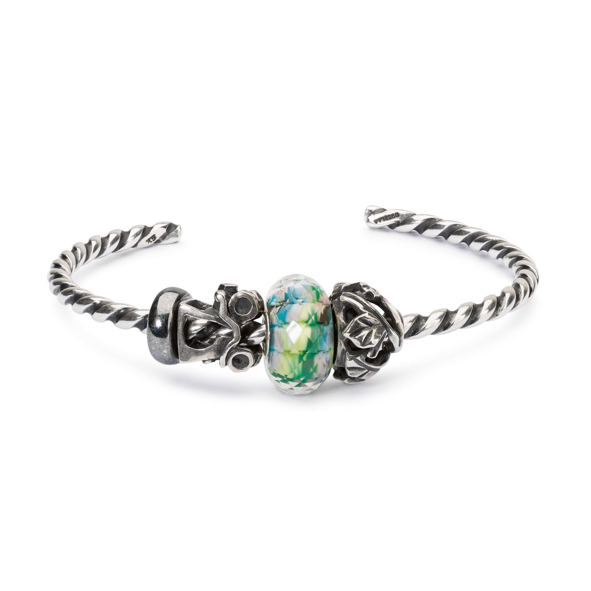 Trollbeads Twisted Silver Bangle TAGBA-00006